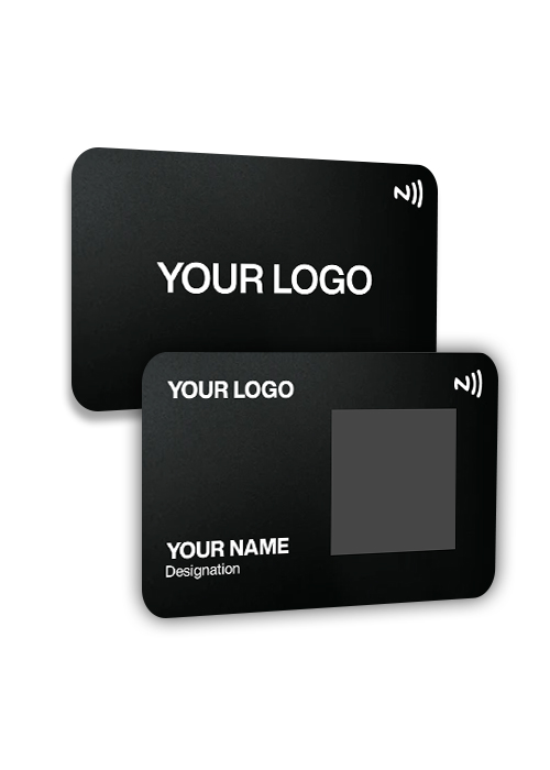 Matt black Metal NFC Business Card Personlized